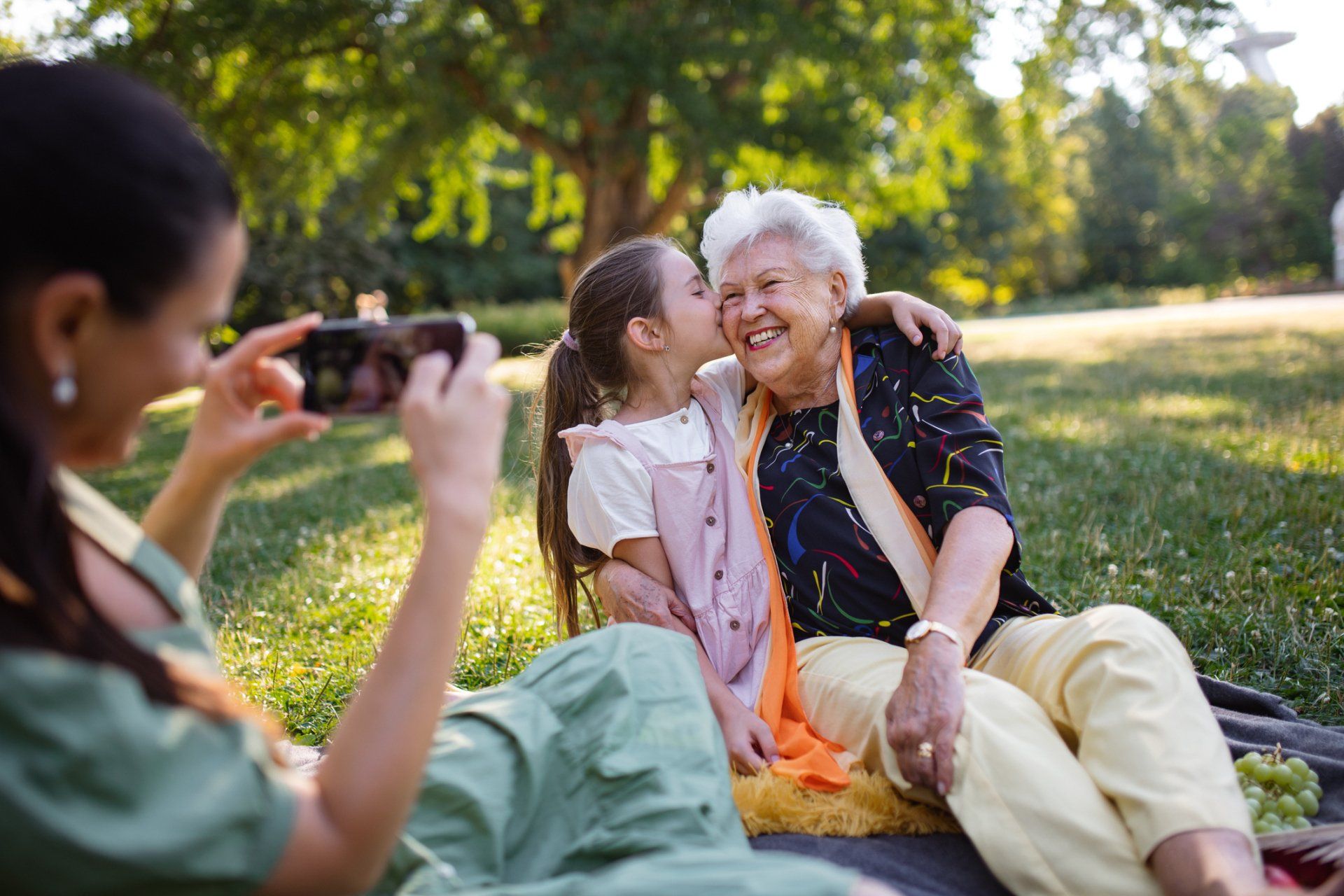 Happy family in the park — Grapevine, TX — Silvas Law, PC